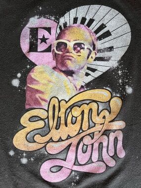 Elton John Graphic Band Tee